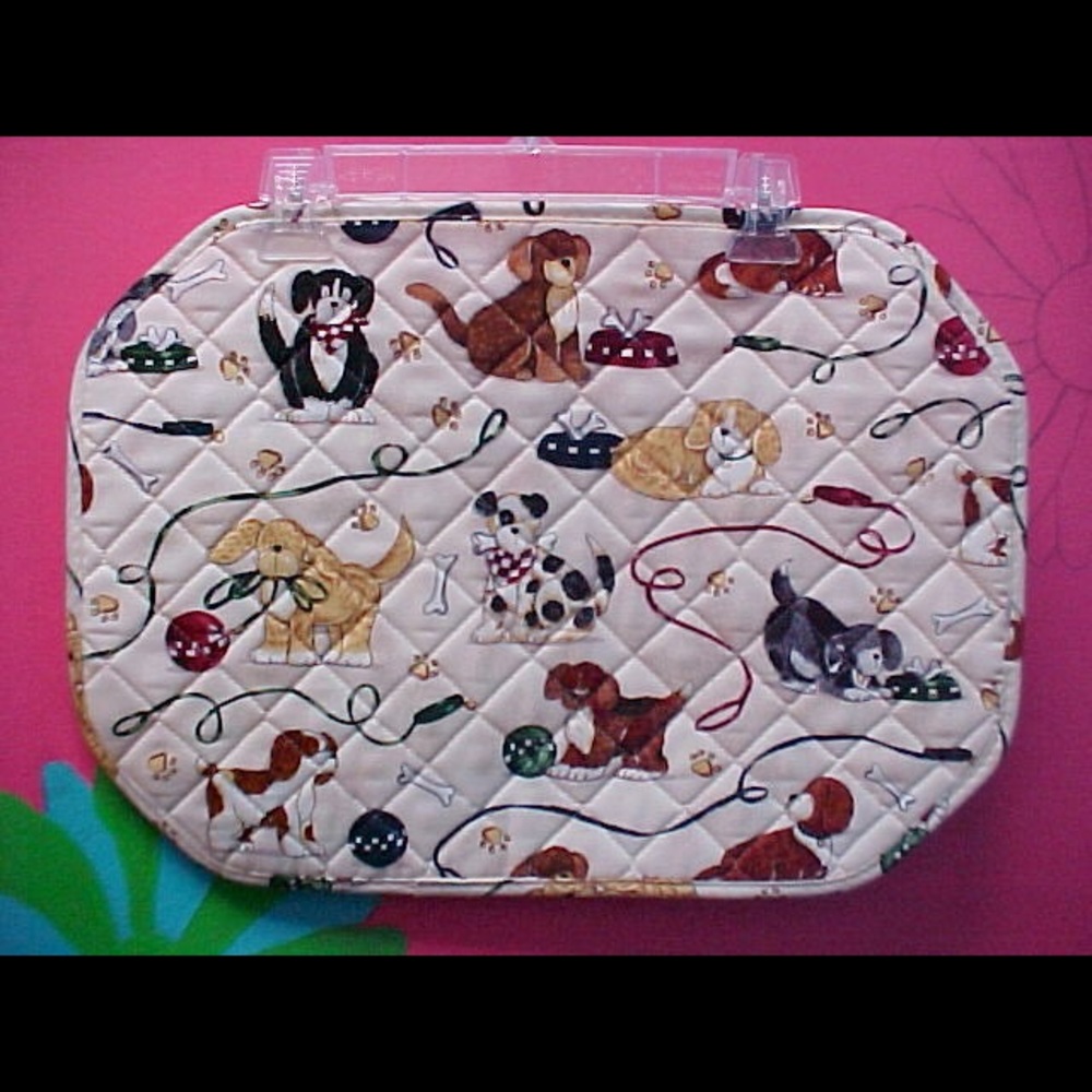 NWT puppy dog kitchen placemats set of 2 tT7536